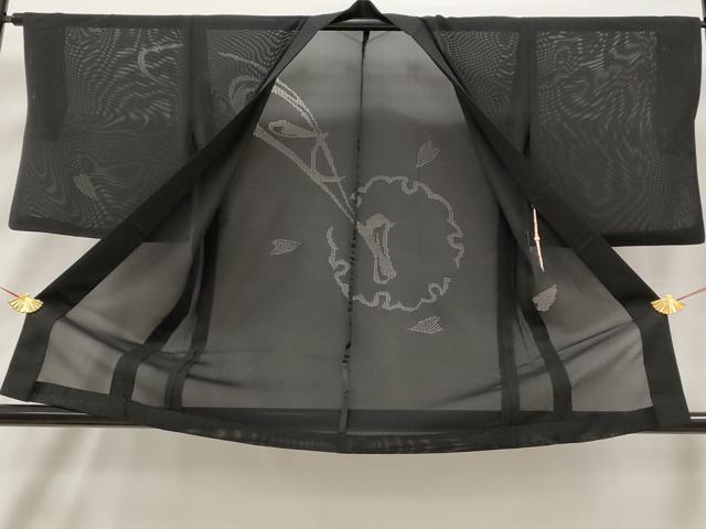 平和屋着物▽羽織 スリーシーズン 春夏秋 塵除け 絽 雪輪花文 正絹 逸品 AAAX2908st