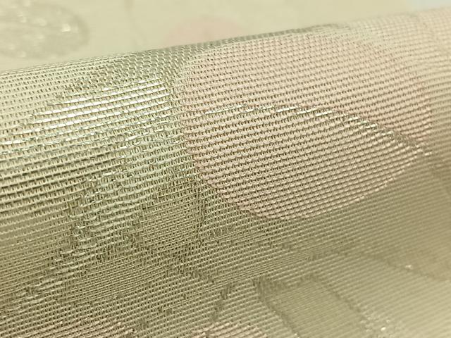 平和屋着物*夏物 六通柄袋帯 萩文 銀糸 正絹 逸品 AAAX3226jh