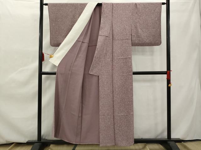 平和屋着物▽上質な小紋 単衣 芝 正絹 逸品 AAAX4998gw