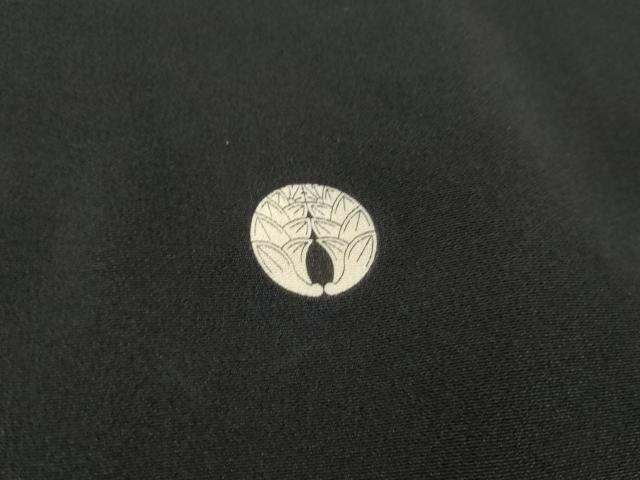 平和屋着物■豪華黒留袖 桧扇飛鶴花文 金彩 正絹 逸品 AAAX5728cs