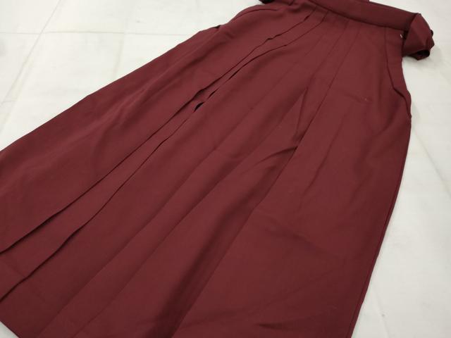 平和屋着物●女性 行灯袴 色無地 真紅色 卒業式 AAAX5812cs