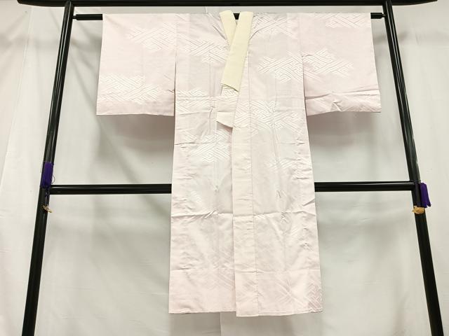 平和屋着物■長襦袢 無双仕立て 幾何学地紋 正絹 逸品 AAAX6334mf