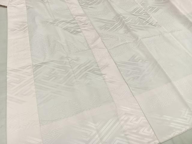 平和屋着物■長襦袢 無双仕立て 幾何学地紋 正絹 逸品 AAAX6334mf