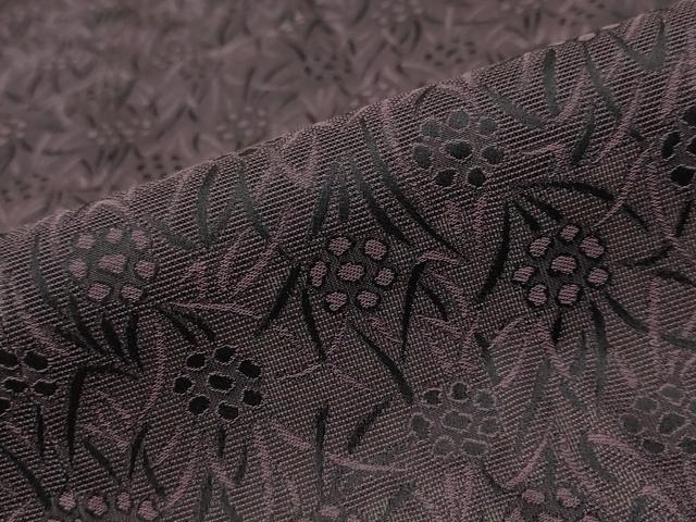 平和屋着物▽道行コート スリーシーズン 春夏秋 塵除け 草花文 正絹 逸品 未使用 AAAX6736st