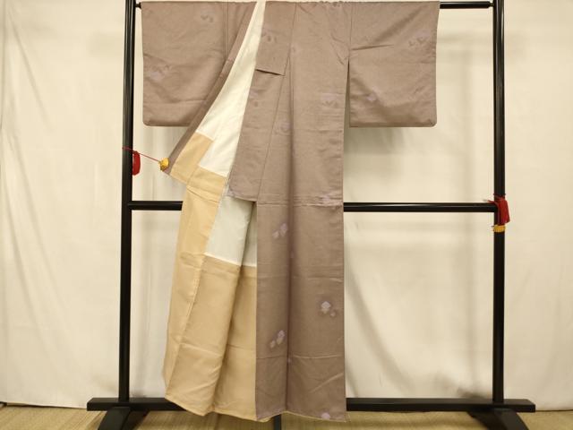 平和屋着物■小紋 霞文 暈し染め 洗える着物 AAAX7161fw