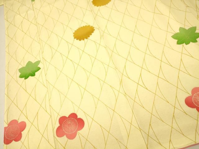 平和屋着物■小紋 舞花文 暈し染め 金彩 洗える着物 AAAX7239fw