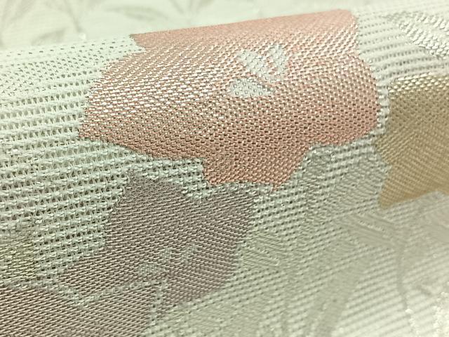 平和屋着物*夏物 六通柄京袋帯 芝花文 金糸 AAAX7993jh