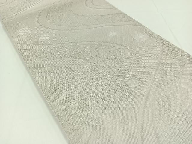 平和屋着物*夏物 六通柄袋帯 流水吉祥文 銀糸 AAAX8012jh