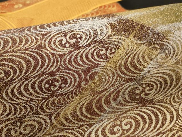平和屋着物■豪華黒留袖 駒刺繍 流水箔散らし文 金銀彩 正絹 逸品 AAAX8975iu