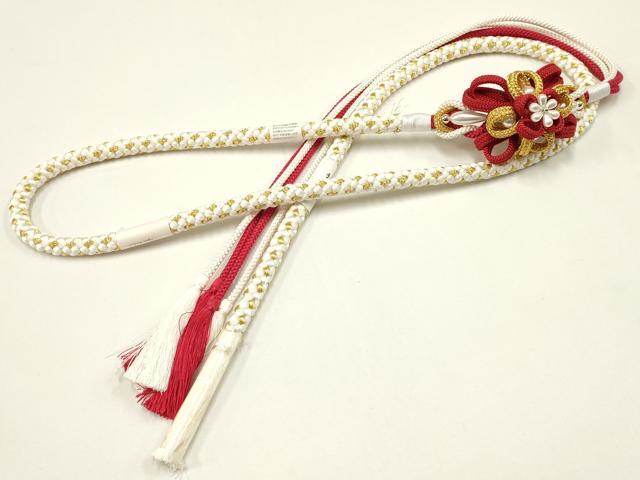 平和屋着物●和装小物 振袖用帯締め 翠嵐工房 装飾 パール ビーズ 金糸 日本製 逸品 未使用 AAAX9555ay