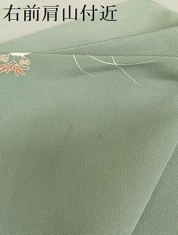 平和屋着物●訪問着 友禅 作家物 清華 童子 草花文 暈し染め 正絹 逸品 AAAY0132zg