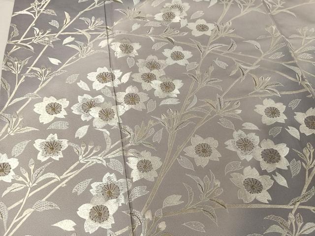 平和屋着物●総刺繍 訪問着 枝桜 金糸 正絹 逸品 AAAY1510np