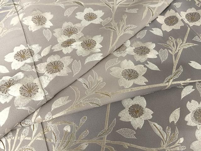 平和屋着物●総刺繍 訪問着 枝桜 金糸 正絹 逸品 AAAY1510np