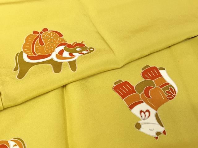 平和屋着物●長襦袢 無双仕立て 十二支 正絹 逸品 未使用 AAAY1629np