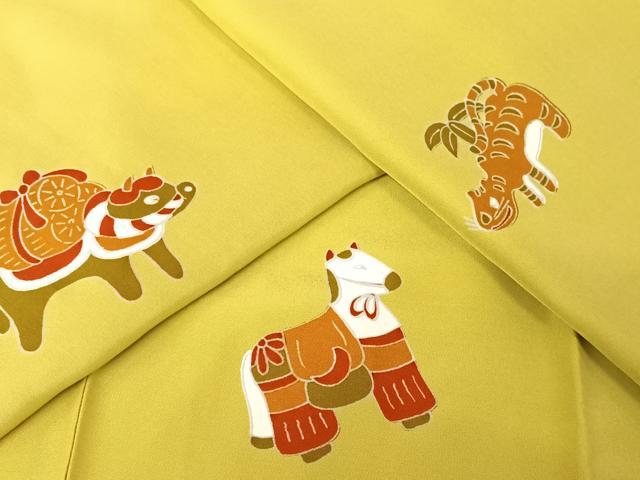 平和屋着物●長襦袢 無双仕立て 十二支 正絹 逸品 未使用 AAAY1629np