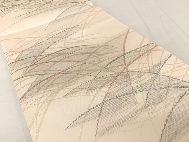 平和屋着物*夏物 六通柄袋帯 芝文 金糸 正絹 逸品 AAAY1651np
