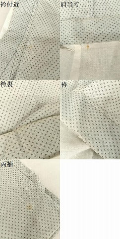 平和屋着物▽男性 小紋 単衣 十字絣文様 AAAY1769np