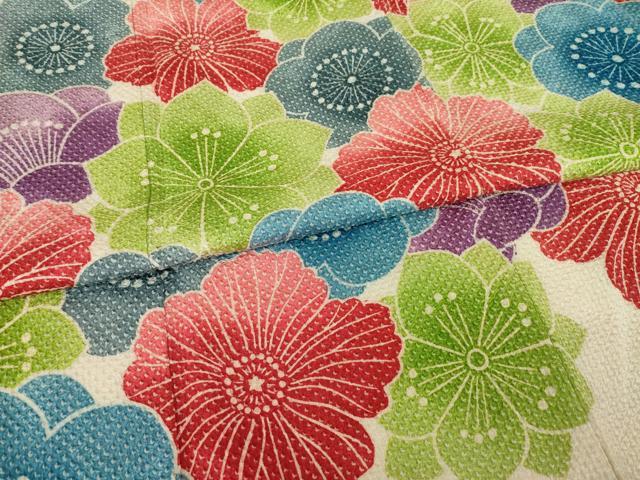 平和屋着物●名門 藤娘きぬたや・総絞り 振袖 花づくし 正絹 逸品 AAAY1857ck