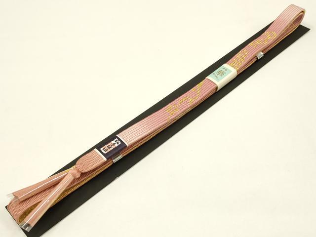 平和屋着物●和装小物 帯締め・帯揚げセット 高麗組 綾出し 地紙花文 暈し染め 金糸 金彩 逸品 未使用 AAAY2314ay