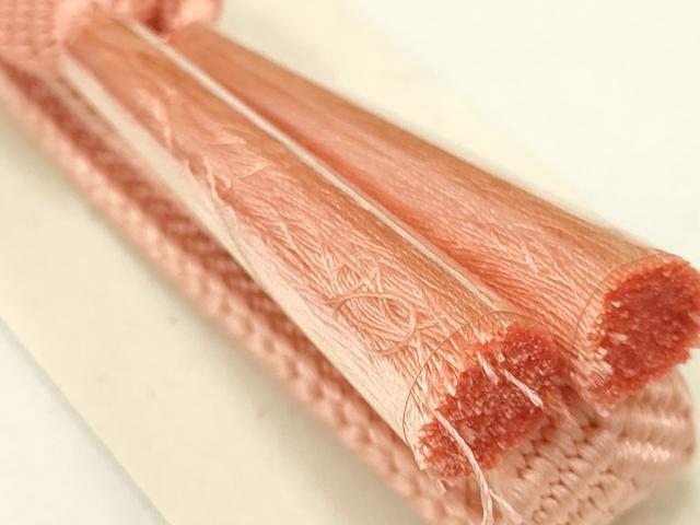 平和屋着物●和装小物 帯締め・帯揚げセット 笹浪組 舞花文 暈し染め 金糸 金彩 逸品 未使用品あり AAAY2315ay