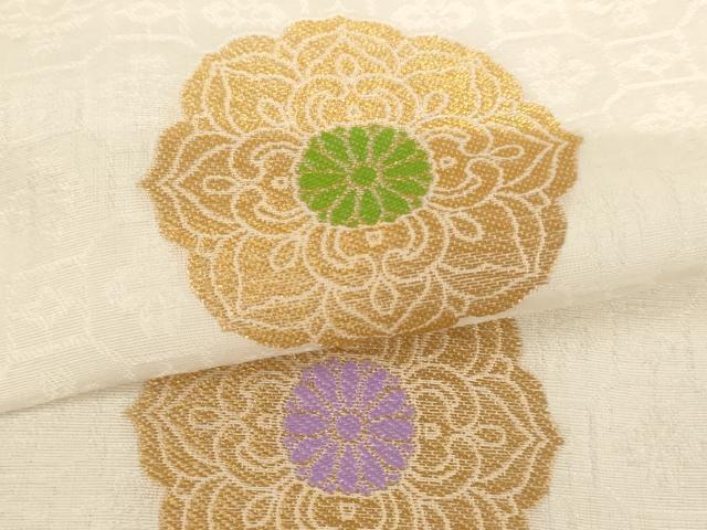 平和屋本店▼夏物 打敷 内敷 正倉院花文 金糸 法衣 寺院 仏具 仏教 僧侶 神職 装束 未使用 AAAY2401ja