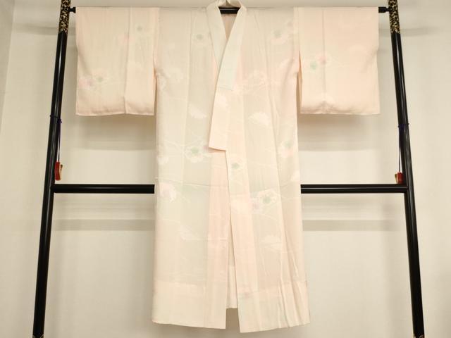 平和屋着物■長襦袢 無双仕立て 雪輪花地紋 暈し染め 正絹 逸品 AAAY2508ja