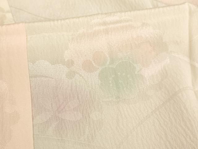 平和屋着物■長襦袢 無双仕立て 雪輪花地紋 暈し染め 正絹 逸品 AAAY2508ja