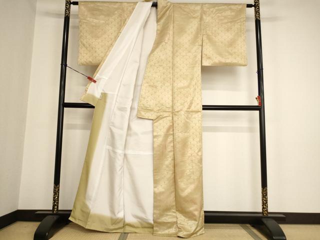 平和屋着物■小紋 青海波地紋 暈し染め 洗える着物 AAAY2797ja
