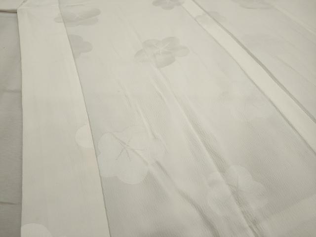 平和屋着物■長襦袢 無双仕立て 梅地紋 正絹 逸品 AAAY4000ru