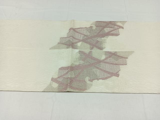 平和屋着物*夏物 太鼓柄袋帯 芝文 銀糸 正絹 逸品 AAAY5852jh