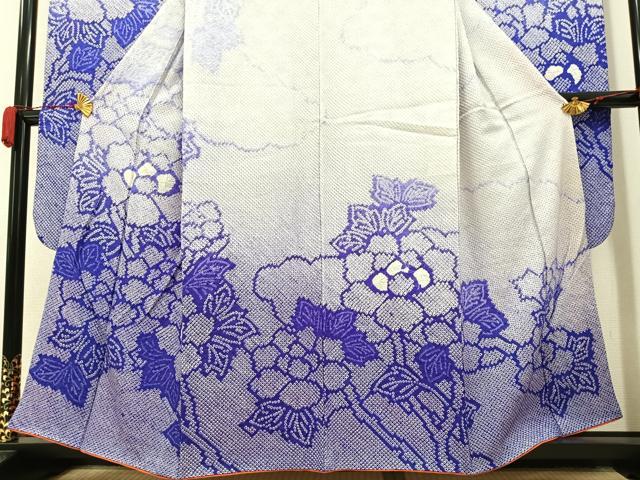 平和屋着物●豪華振袖 総絞り 草花文 正絹 逸品 AAAY5925ph