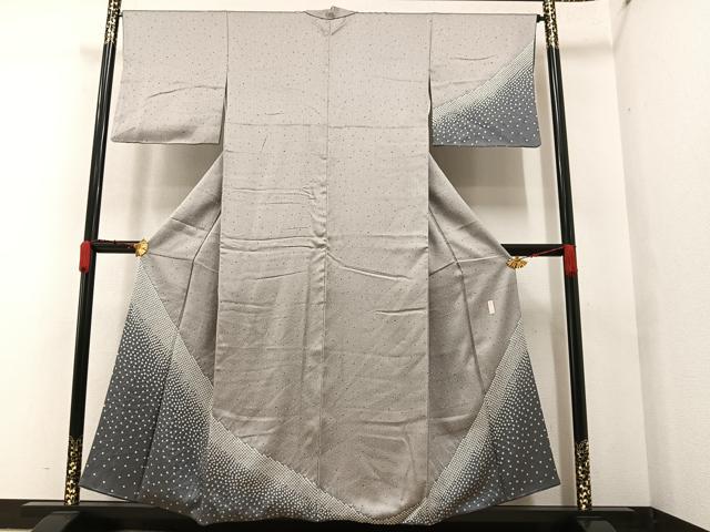 平和屋着物●訪問着 作家物 霞鹿の子文 正絹 逸品 AAAY5974ph