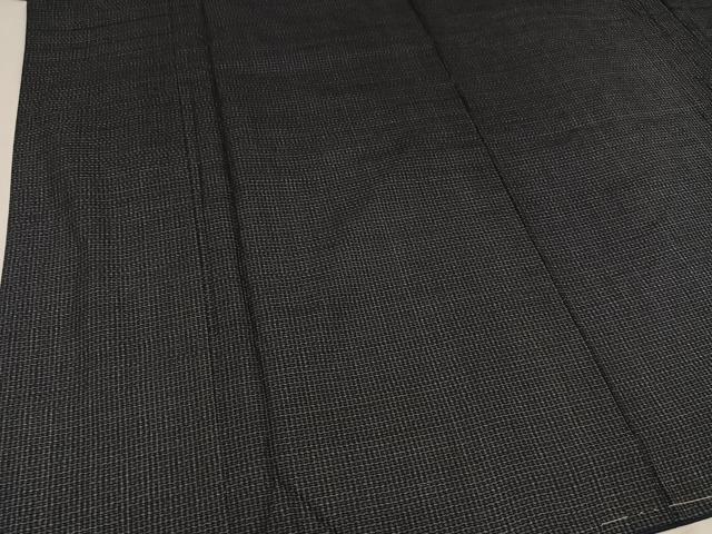 平和屋着物●男性 紬 アンサンブル 濃紺色 正絹 逸品 AAAY6305ph
