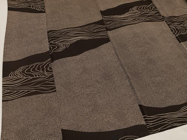 平和屋着物●上質な小紋 流水文 正絹 逸品 AAAY6327ph