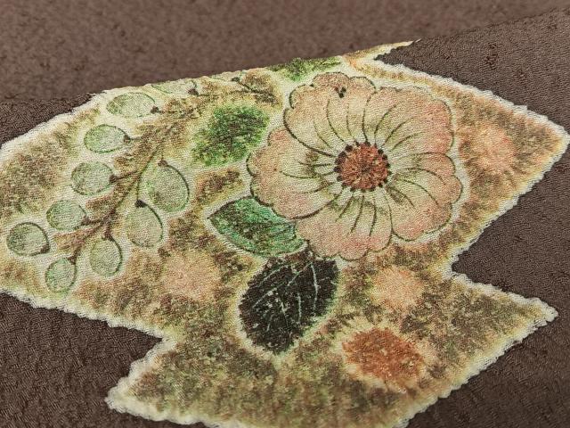 平和屋着物●訪問着 辻が花 絞り 松皮菱花文 正絹 逸品 AAAY6457zg