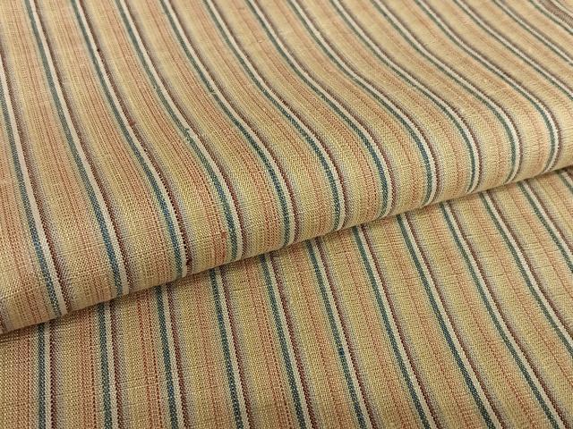 平和屋着物●上質な紬 縞 正絹 逸品 AAAY6562zg