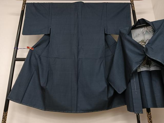 平和屋着物●男性 本場大島紬 アンサンブル 100亀甲 総詰 正絹 逸品 未使用 AAAY6592zg