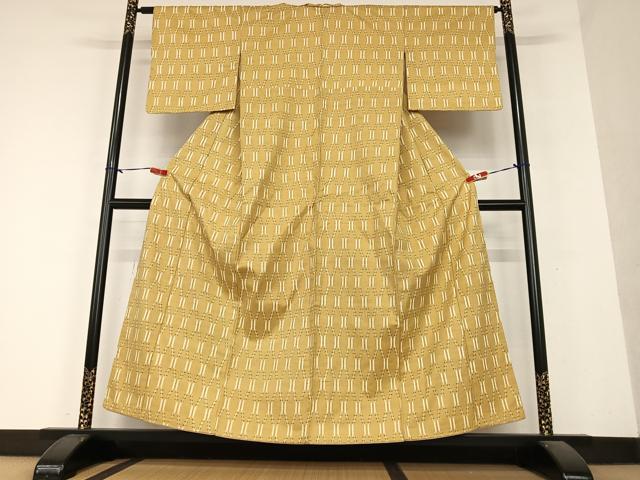 平和屋着物●上質な紬 立涌文 正絹 逸品 AAAY6604zg