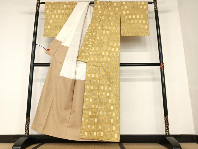 平和屋着物●上質な紬 立涌文 正絹 逸品 AAAY6604zg