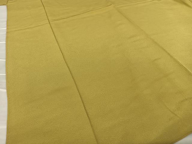 平和屋着物●上質な色無地 路考茶色 正絹 逸品 AAAY6639zg