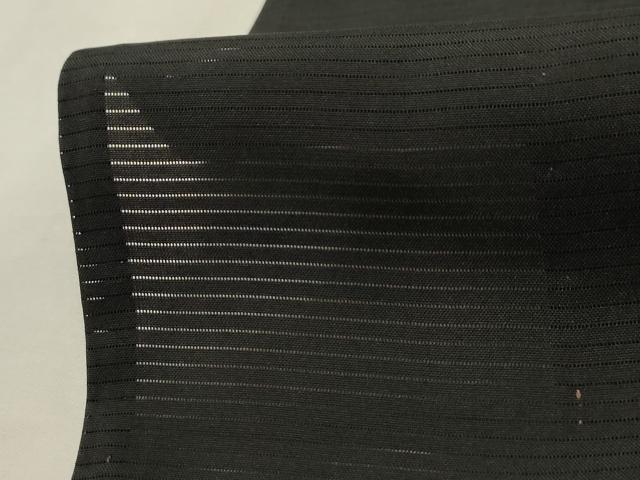 平和屋着物*夏物 男性 黒紋付 羽織セット 暗黒色 正絹 逸品 AAAY6999sx