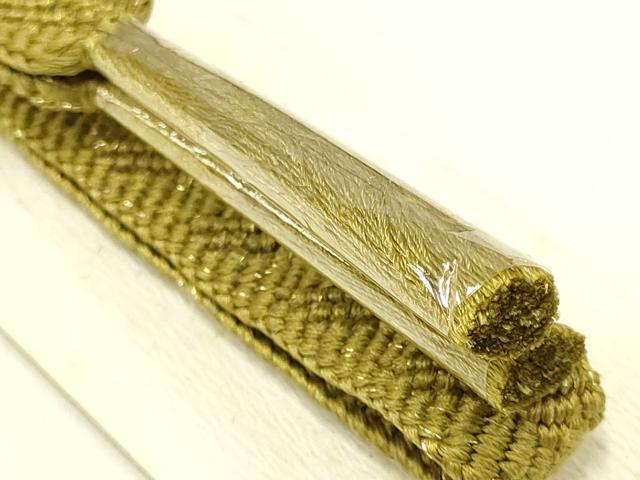 平和屋着物●和装小物 帯締め・帯揚げセット 霞文 暈し染め 金糸 金彩 正絹 逸品 未使用 AAAY7108ay