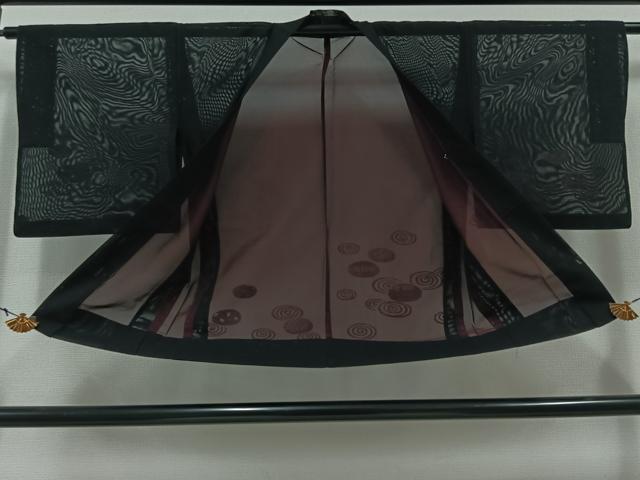 平和屋着物▽羽織 スリーシーズン 春夏秋 塵除け 流水文 正絹 逸品 AAAY7242jh