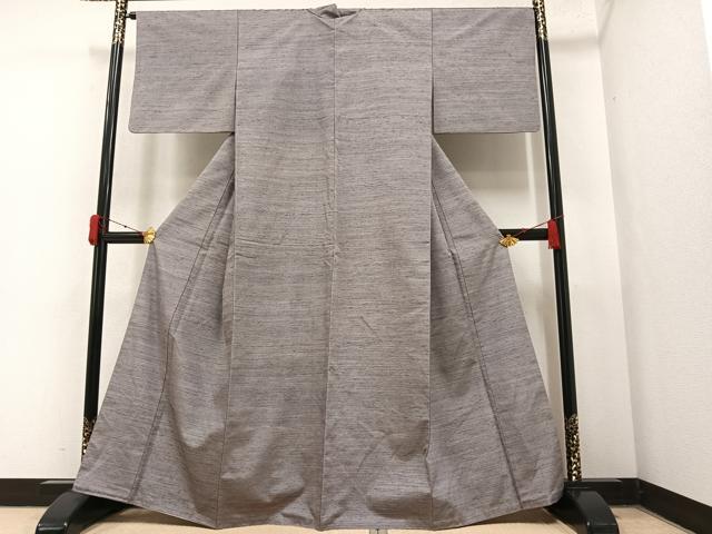 平和屋着物●上質な紬 薄色 正絹 逸品 AAAY7897ph