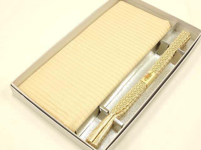 平和屋着物*夏物 和装小物 帯締め・帯揚げセット レース組 花地紋 逸品 未使用 AAAY8005ay