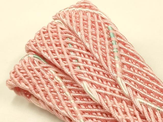 平和屋着物*夏物 和装小物 帯締め・帯揚げセット レース組 花地紋 逸品 未使用 AAAY8011ay