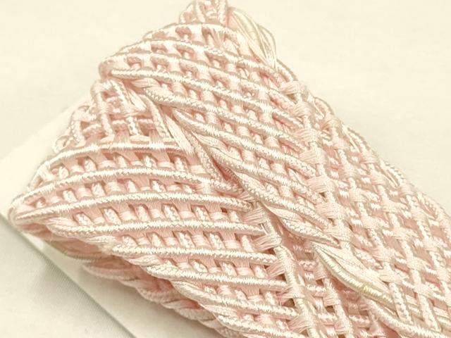 平和屋着物*夏物 和装小物 上質な帯締め レース組 平組 正絹 逸品 未使用 AAAY8159ay
