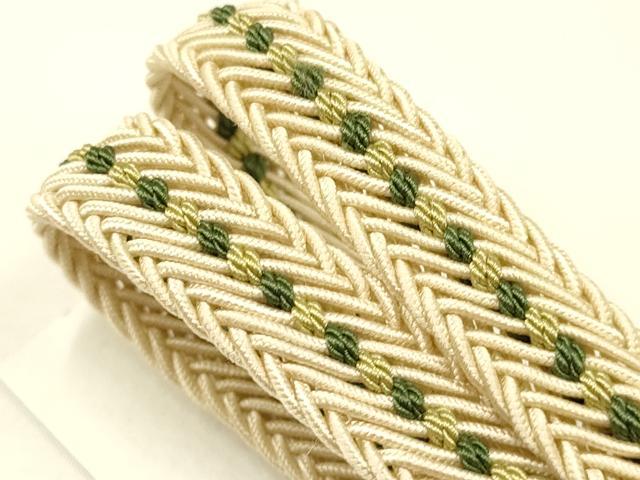 平和屋着物*夏物 和装小物 上質な帯締め レース組 平組 逸品 未使用 AAAY8164ay