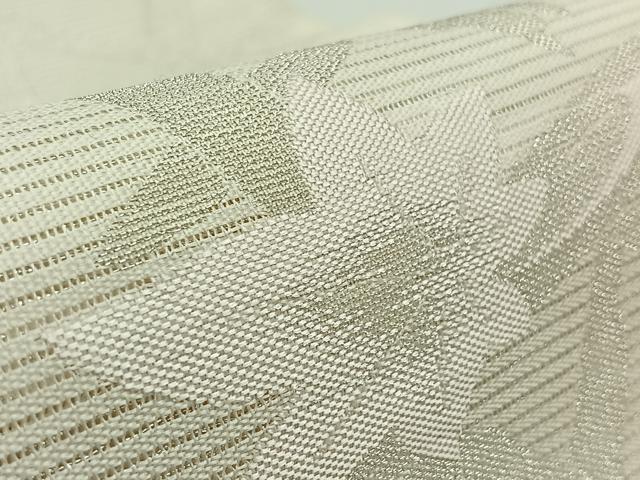 平和屋着物*夏物 六通柄袋帯 籬流水文 銀糸 正絹 逸品 AAAY8269jh