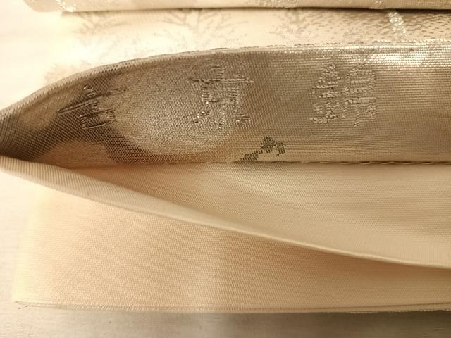 平和屋着物◎六通柄袋帯 古京錦 二重引箔 銀糸 正絹 逸品 AAAY8450yx